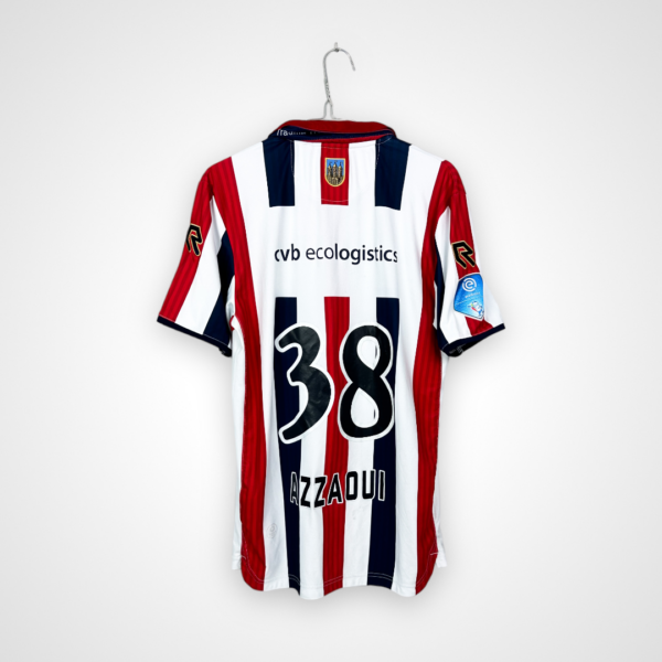 Koszulka piłkarska Willem II Tilburg, 2017/18 Home, stan bardzo dobry - nieznacznie popękany numer oraz nazwisko na plecach.