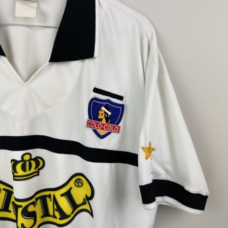 IMG_8779 Colo Colo Fußballtrikot, 1996/97 Home, sehr guter Zustand - ein Mikrofleck auf dem Rücken - siehe extra 3