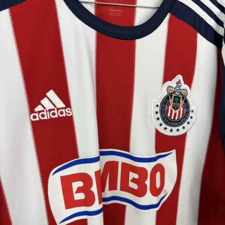 IMG_8834 Chivas De Guadalajara Fußballtrikot, 2013/14 Home, sehr guter Zustand - leicht gerissene Sponsorenaufdrucke.weitere Ansicht 4