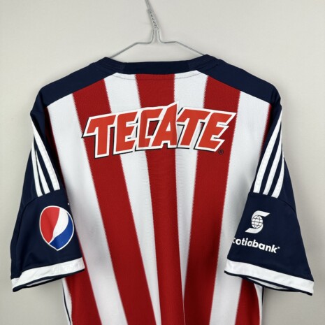 IMG_8836 Chivas De Guadalajara Fußballtrikot, 2013/14 Home, sehr guter Zustand - leicht gerissene Sponsorenaufdrucke.weitere Ansicht 6