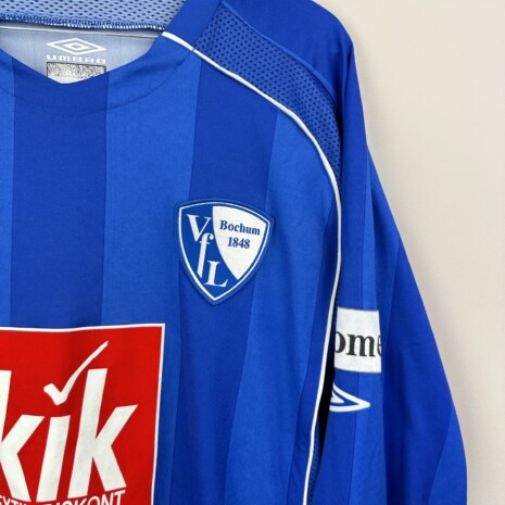 IMG_8839 VFL Bochum Fußballtrikot, 2007/08 Home, guter Zustand - sehr stark beschädigte Nummer und Name auf dem Rücken - siehe extra 3