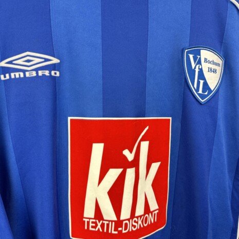 IMG_8840 VFL Bochum Fußballtrikot, 2007/08 Home, guter Zustand - sehr stark beschädigte Nummer und Name auf dem Rücken - siehe extra 4