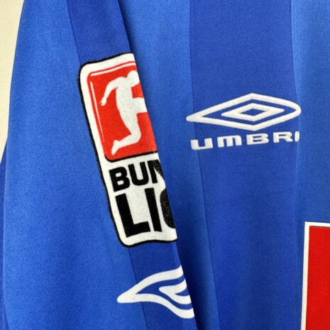 IMG_8841 VFL Bochum Fußballtrikot, 2007/08 Home, guter Zustand - sehr stark beschädigte Nummer und Name auf dem Rücken - siehe extra 5