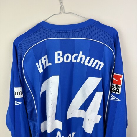 IMG_8844 VFL Bochum Fußballtrikot, 2007/08 Home, guter Zustand - sehr stark beschädigte Nummer und Name auf dem Rücken - siehe extra 7