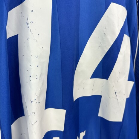 IMG_8846 VFL Bochum Fußballtrikot, 2007/08 Home, guter Zustand - sehr stark beschädigte Nummer und Name auf dem Rücken - siehe extra 9