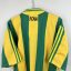 Koszulka piłkarska FC Nantes, 1996/97 Home, stan dobry - koszulka posiada kilka mikro dziurek i niewielkich plam, a materiał jest delikatnie zmechacony.- widok