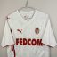 Koszulka piłkarska AS Monaco, 2009/10 Away, stan dobry - delikatnie uszkodzony nadruk sponsora i numer oraz kilka niewielkich zabrudzeń.- zbliżenie na front