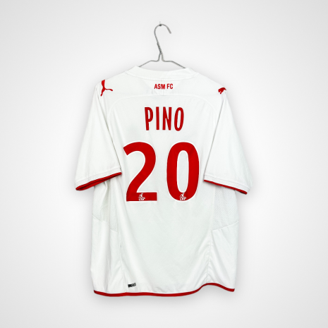 AS Monaco Fußballtrikot, 2009/10 Away, guter Zustand - leicht beschädigter Sponsoraufdruck und Nummer sowie leichte Verschmutzung.