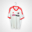Koszulka piłkarska FC Bayern Monachium, 2012/13 Away, stan słaby - zabrudzenie przy przy nadruku sponsora, na froncie i z tyłu dwie plamy i sporo mikro zaciągnięć.