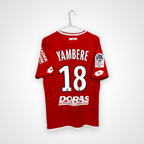 Dijon FCO football shirt, 2018/19 Home, very good condition - one minor soiling on the front and three minor stains, plus micro cracks on the