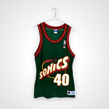 PhotoRoom_016_20231109_140400 Seattle SuperSonics Fußballtrikot, ausgezeichneter Zustand - Rückansicht