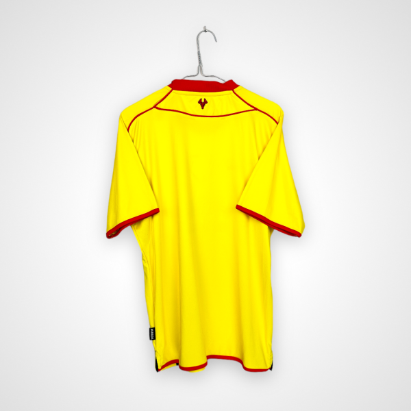 Koszulka piłkarska Watford FC, 2010/11 Home, stan dobry - plamka na froncie przy herbie klubu.- widok z tyłu