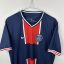 Koszulka piłkarska PSG, 2020/21 Home, stan słaby - sporo zaciągnięć na froncie koszulki.- zbliżenie na front