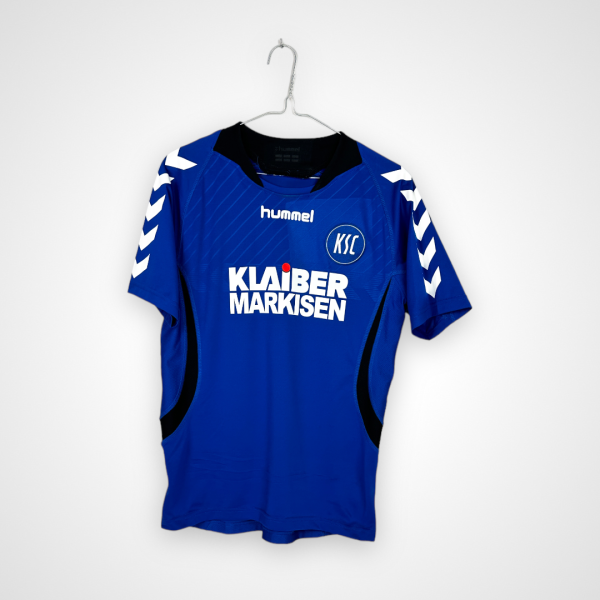 Karlsruher SC Fußballtrikot, 2012/13 Home, sehr guter Zustand - abgenutzte Größe Patch im Nacken.