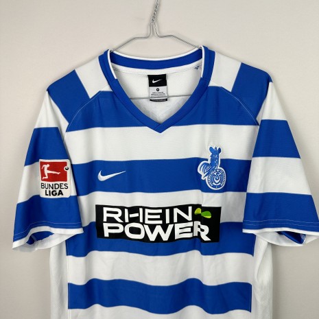 IMG_6073 MSV Duisburg Fußballtrikot, 2011/13 Home, sehr guter Zustand - Nahaufnahme der Vorderseite