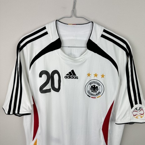 IMG_7036 Germany football shirt, 2006/08 Home, very good condition - cracked number on back.- close-up of front