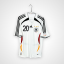 Germany football shirt, 2006/08 Home, very good condition - cracked number on back.- rear view