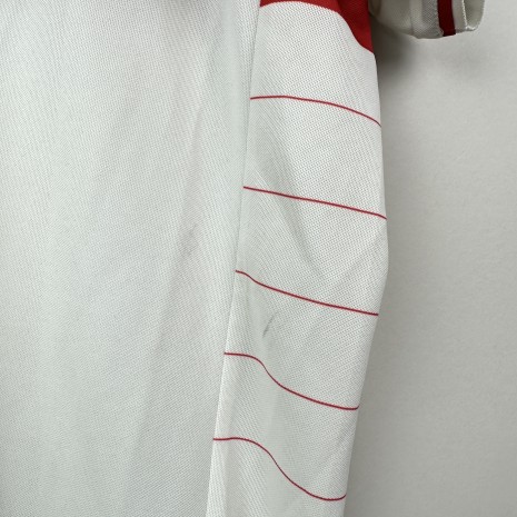 IMG_8179 VFB Stuttgart football jersey, 2013/14 Home, satisfactory condition - damaged sponsor print and on the neck, in addition the jersey has lost its original colour and has