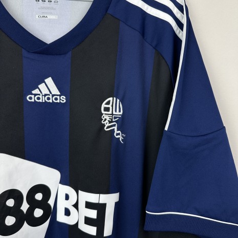 IMG_8825 Koszulka piłkarska Bolton Wanderers FC, 2012/13 Away, stan bardzo dobry - mikro pęknięcia na cyfrze na plecach.- widok dodatkowy 3