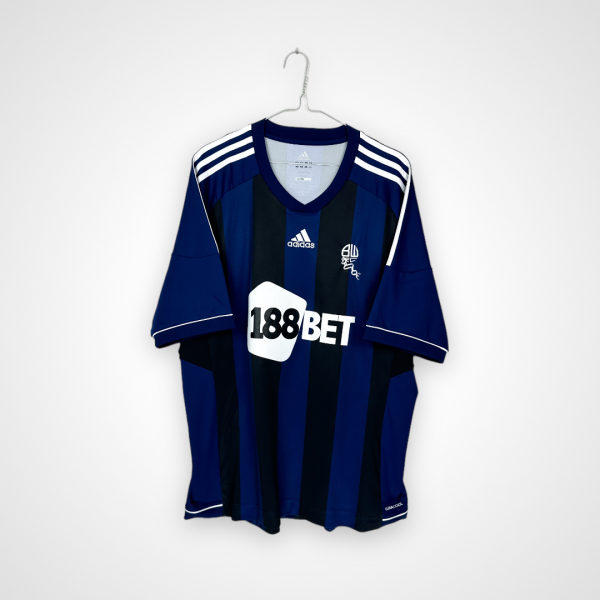Koszulka piłkarska Bolton Wanderers FC, 2012/13 Away, stan bardzo dobry - mikro pęknięcia na cyfrze na plecach.