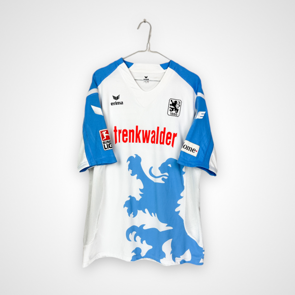 TSV Munich 1860 football shirt, 2008/09 Home, good condition - micro cracks on sponsor print and minor pulling on front and dirt on back.-.