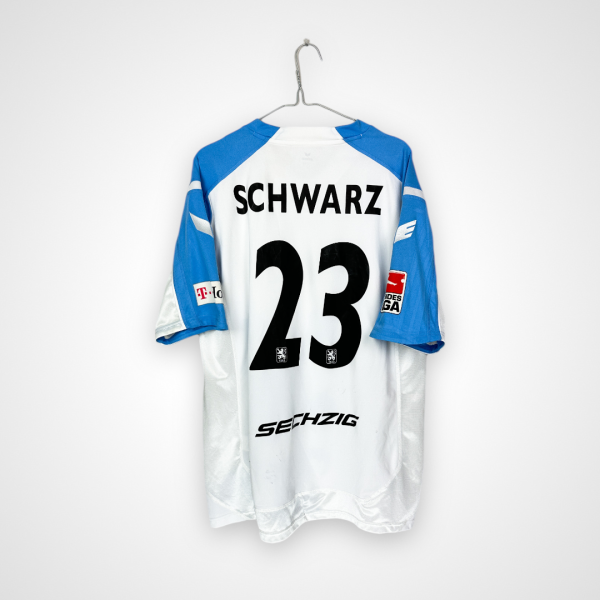 TSV Munich 1860 football shirt, 2008/09 Home, good condition - micro cracks on sponsor print and minor pulling on front and dirt on back.