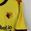 Koszulka piłkarska Watford FC, 2019/20 Home, stan dobry - nieznacznie popękany nadruk sponsora oraz dwa niewielkie zabrudzenia na plecach.- widok dodatkowy 3