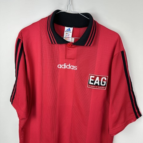 IMG_2345 EA Guingamp Fußballtrikot, 1995/96 Home, ausgezeichneter Zustand - Nahaufnahme der Vorderseite