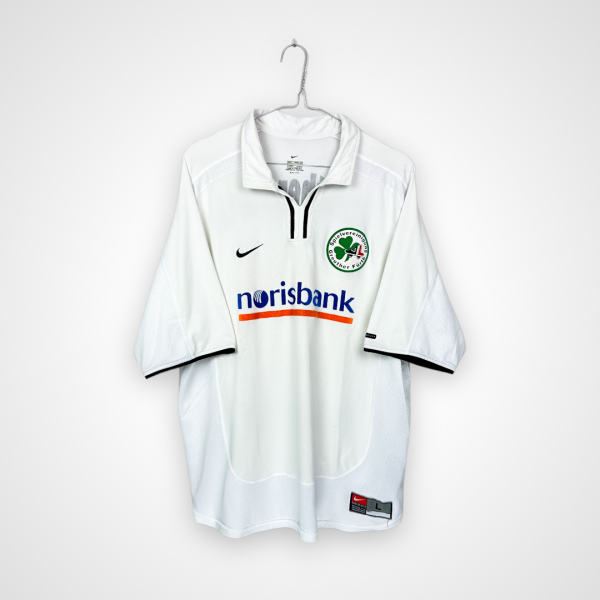 Greuther Furth football shirt, 2000/01 Away, very good condition - micro pull on back and slightly cracked numbers.- rear view