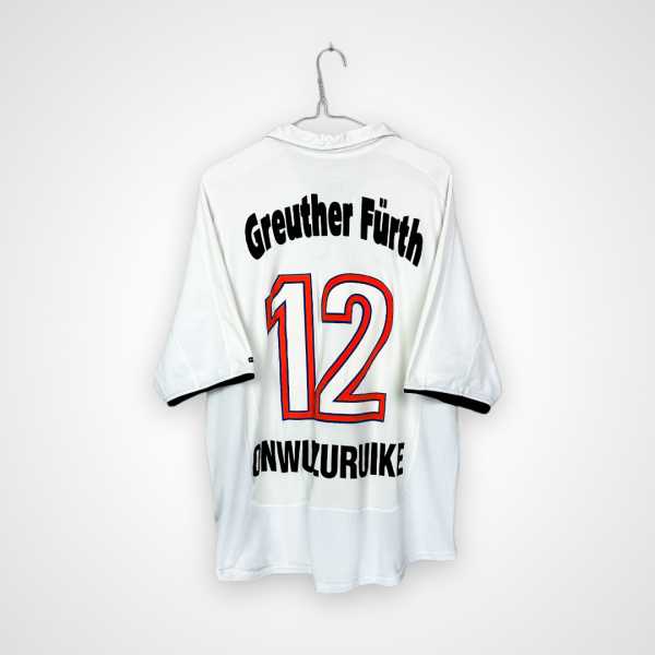 Greuther Furth football shirt, 2000/01 Away, very good condition - micro pull on back and slightly cracked numbers.