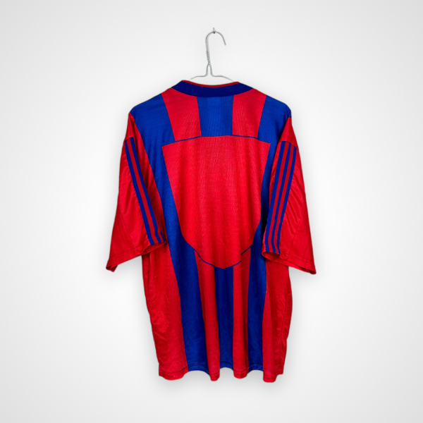 Clermont Foot football shirt, 1999/00 Home, poor condition - hole and pulls on front.- rear view