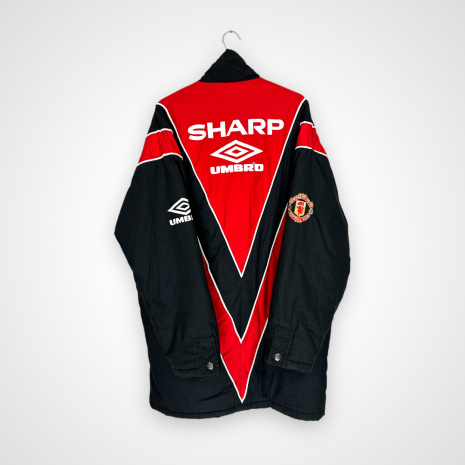 Photoroom_037_20240504_154045 Manchester United football shirt, 1996/98, good condition - cracked prints and some minor soiling.- rear view