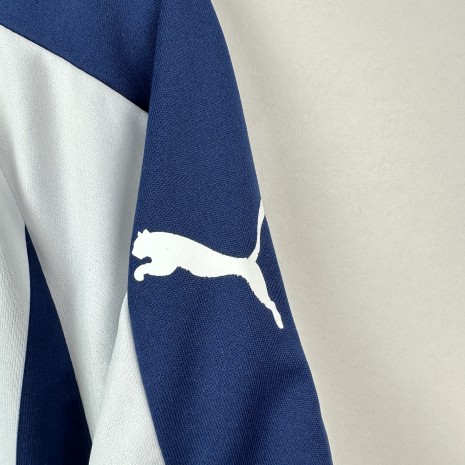 IMG_3517 West Bromwich Albion football shirt, 2018/19 Home, in very good condition – the puma emblems on the sleeves are slightly damaged and there is one tiny snag. – view