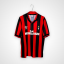 AC Milan Fußballtrikot, 1990/91 Home, schlechter Zustand - Beschädigung des Stoffes am Kragen, viele kleine bis mittelgroße Risse am ganzen Körper