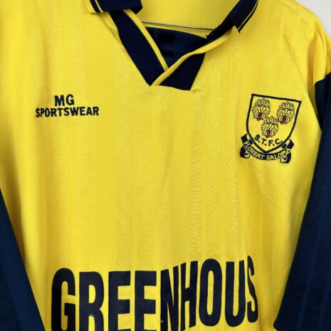 IMG_7383 Koszulka piłkarska Shrewsbury Town FC, 1995/97 Away, stan bardzo dobry - nieznacznie uszkodzony nadruk sponsora na froncie.- widok dodatkowy 4