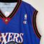 Philadelphia 76'ers Fußballtrikot, Alternate, guter Zustand - es gibt eine ganze Reihe von Mikrostichen auf dem Trikot - siehe extra 3