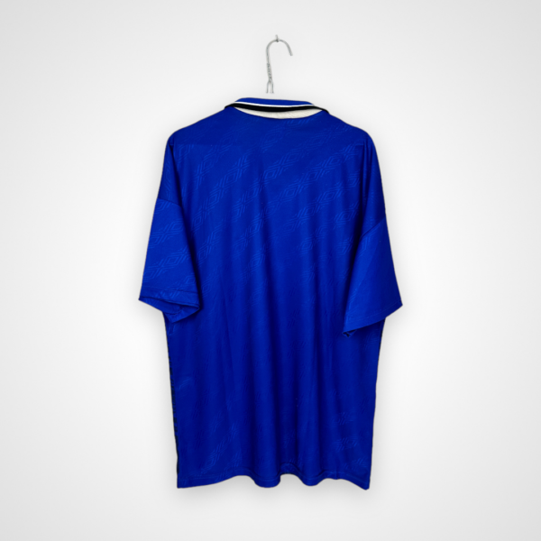 Koszulka piłkarska Ipswich Town FC, 1994/95 Home, stan dobry - koszulka ma w kilku miejscach sporo mikro zaciągnięć.- widok z tyłu