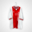 Koszulka piłkarska AFC Ajax, 1996/97 Home, stan bardzo dobry - mikro dziurka na froncie oraz niewielkie zaciągnięcie na rękawku.