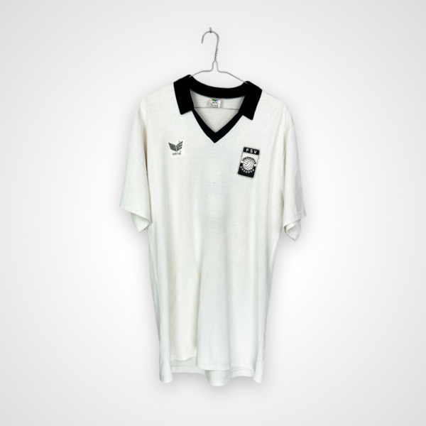 FSV Lokomotive Dresden football shirt, 1980's Home, satisfactory condition - rubbed erima logo on front and two micro holes.