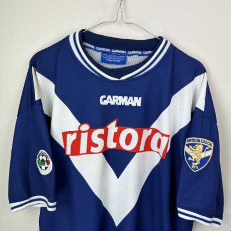 IMG_9952 Brescia Calcio football shirt, 2000/01 Third, very good condition - four micro stitches on front.- close-up of front