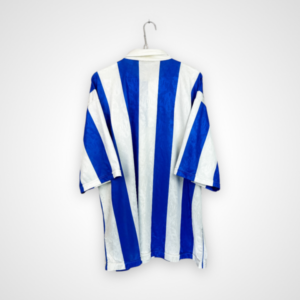 Koszulka piłkarska Huddersfield Town, 1995/97 Home, stan bardzo dobry - dwa mikro zaciągnięcia.- widok z tyłu