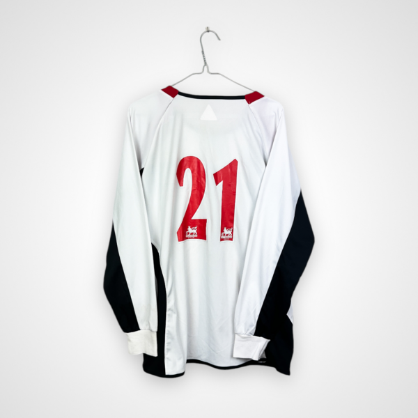 Koszulka piłkarska Sheffield United FC, 2006/07 Away, stan bardzo dobry - mikro pęknięcia na cyfrach na plecach.- widok z tyłu