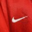 Polen Fußballtrikot, 1996 Away, zufriedenstellender Zustand - Stoffverschmutzung auf der Vorder- und Rückseite des Trikots, Riss im Nike-Logo, Stoffriss