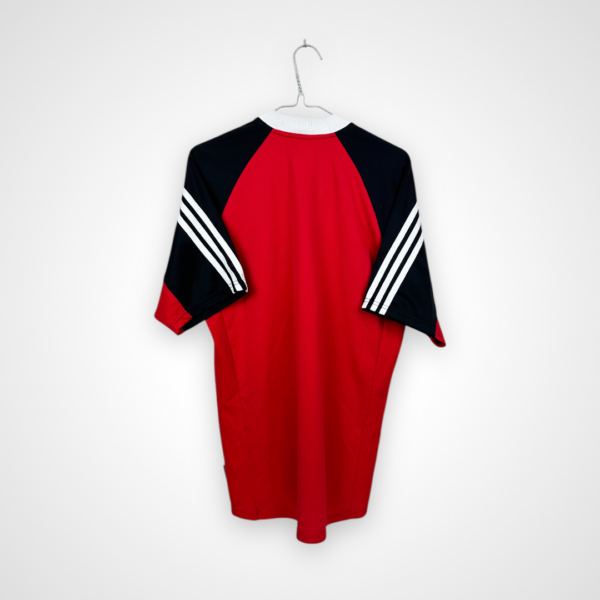 FC Nurnberg football shirt, 2001/02 Home, good condition - soiled sponsor print on front and a slight amount of micro stitching.- rear view