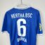 Koszulka piłkarska Hertha BSC, 2015/16 Home, stan dobry - uszkodzony nadruk okolicznościowy na froncie oraz cyfra na plecach.- widok dodatkowy 7