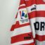 Koszulka piłkarska Wigan Warriors, 1995/96 Home, stan dobry - rozerwany kołnierzyk, zabrudzenie na rękawku oraz kilka mikro zaciągnięć.- widok dodatkowy 5