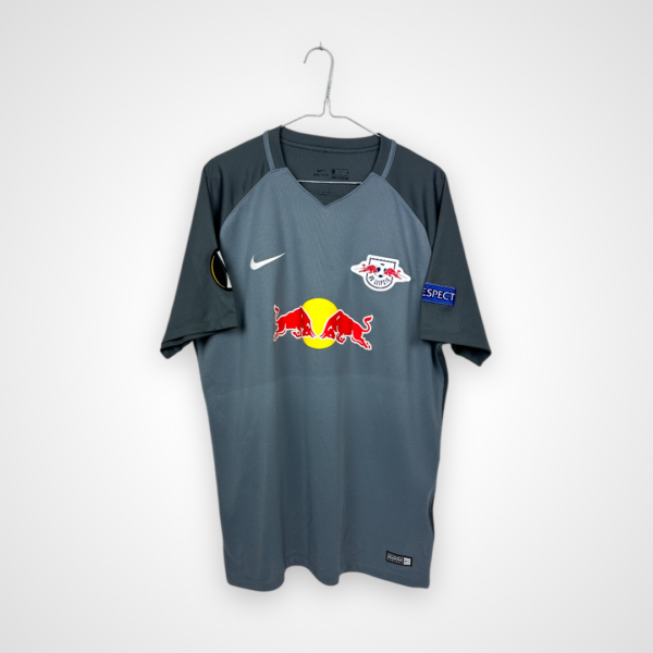 Red Bull Leipzig football shirt, 2017/18 Third, very good condition - minor stain on front and dirt on number on back.- rear view