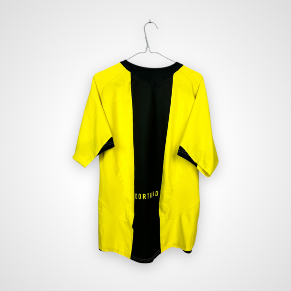 Borussia Dortmund football shirt, 2005/06 Home, very good condition - minor pulling on side of shirt.- rear view