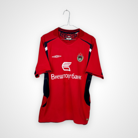 CSKA Moscow football shirt, 2006 Home, good condition - cracked sponsor print on front.