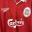 Koszulka piłkarska Liverpool FC, 1996/98 Home, stan bardzo dobry - jedno mikro zaciągnięcie na froncie.- widok dodatkowy 4